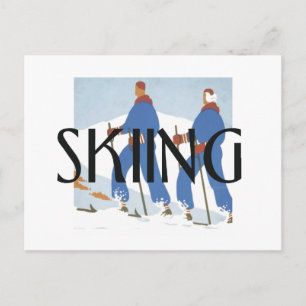 TOP Skiing Postcard