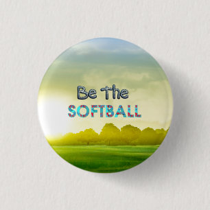 TOP Softball Slogan 3 Cm Round Badge
