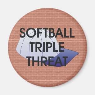 TOP Softball Triple Threat Magnet