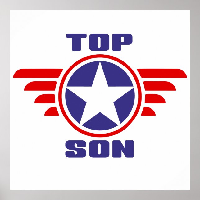Top Son: Best Son Birthday Gift Poster (Front)
