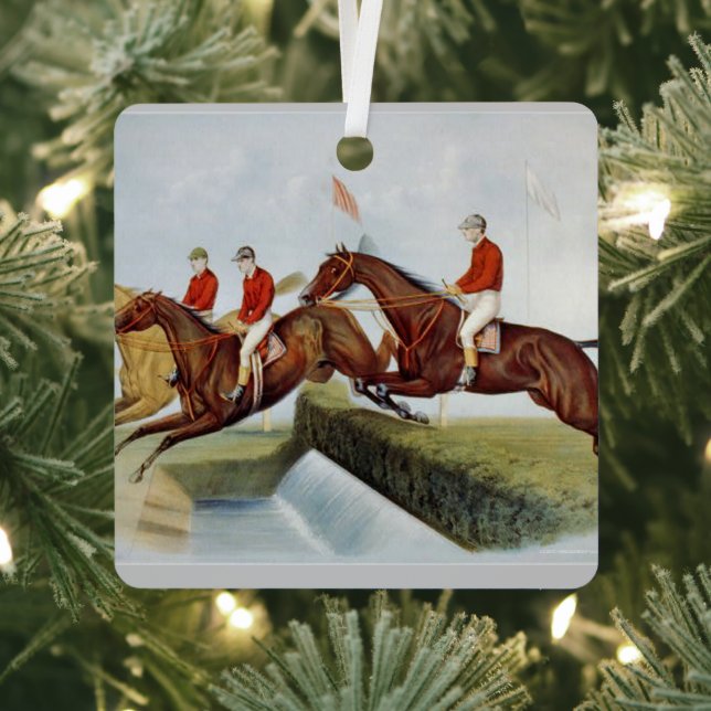 TOP Steeplechase Metal Ornament (Insitu)