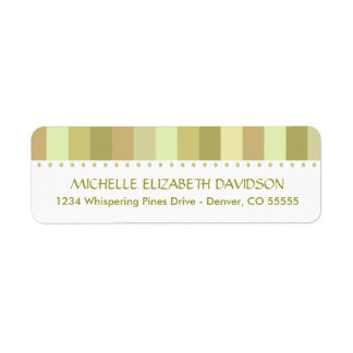 Top Stripes Personalised Return Address Labels