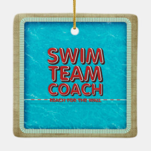 TOP Swim Coach Ceramic Tree Decoration