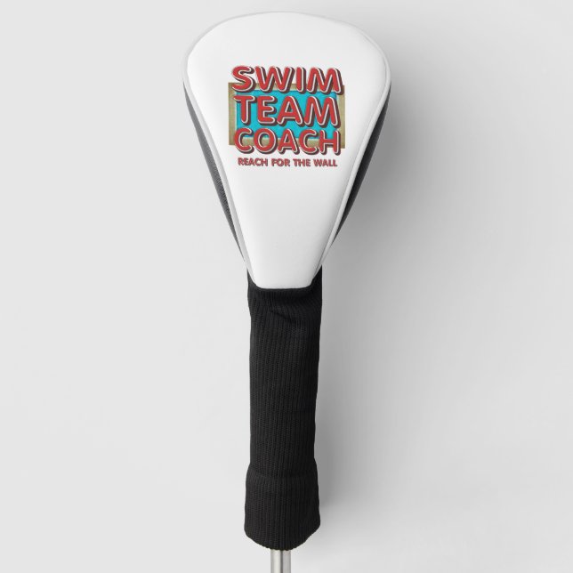 TOP Swim Coach Golf Head Cover (Front)