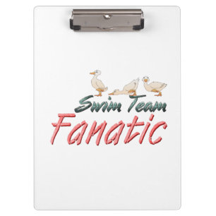 TOP Swim Team Fanatic Clipboard