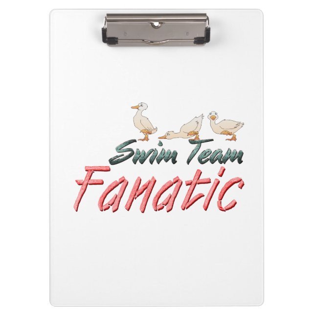 TOP Swim Team Fanatic Clipboard (Front)