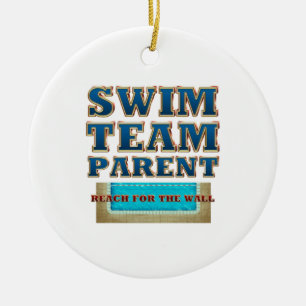 TOP Swim Team Parent Ceramic Tree Decoration