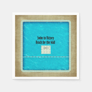 TOP Swim Team Slogan Napkin