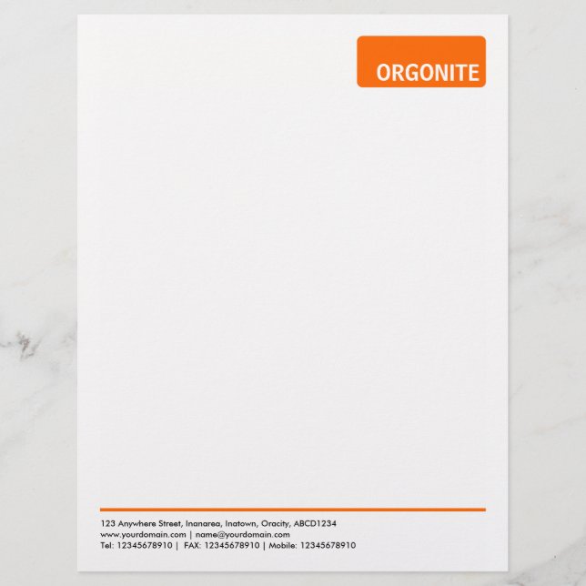 Top Tag v3 - Orange Letterhead Design (Front)