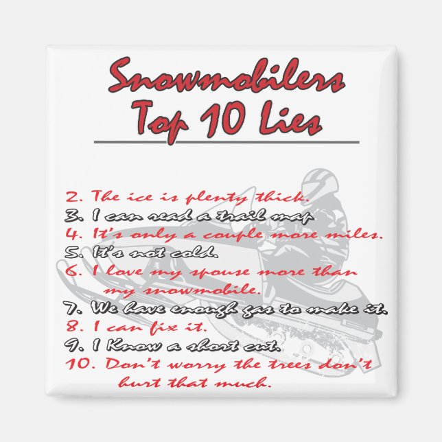 top-ten-on-Black-png Magnet (Front)