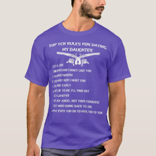 Top Ten Rules For Dating My Daughter T Shirt154