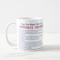 Top Ten Signs You're an Orthodox Christian Mug