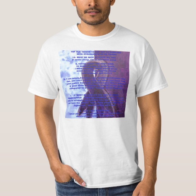 TOP TEN THINGS TO NOT SAY TO SOMEONE WITH SYRINGOM (Front)