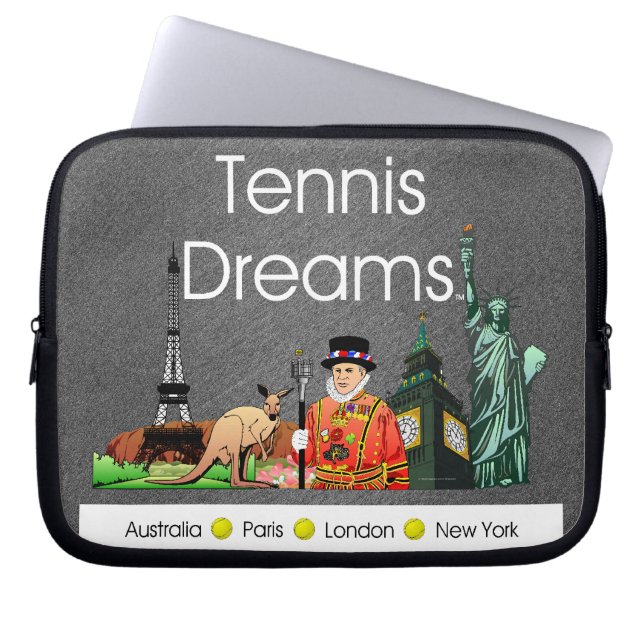 TOP Tennis Dreams Laptop Sleeve (Front)