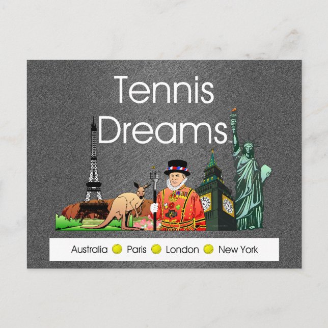 TOP Tennis Dreams Postcard (Front)