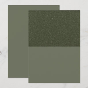 Top Textured Moss Green Flat Menu – Customisable