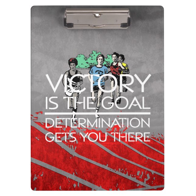 TOP Track Victory Slogan Clipboard (Front)