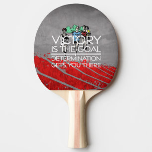 TOP Track Victory Slogan Ping Pong Paddle