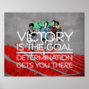 TOP Track Victory Slogan Poster