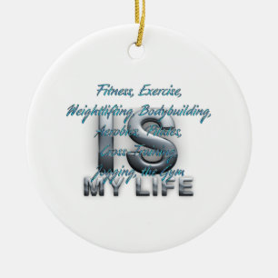 TOP Training Is My Life Ceramic Tree Decoration