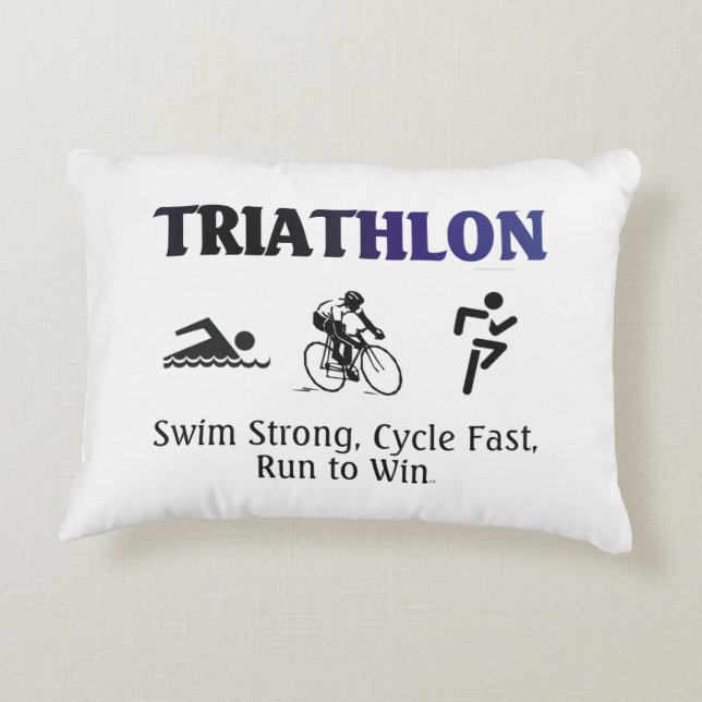 TOP Triathlon Decorative Cushion (Back)