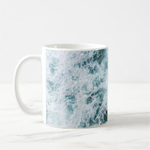 Top view of ocean waves coffee mug
