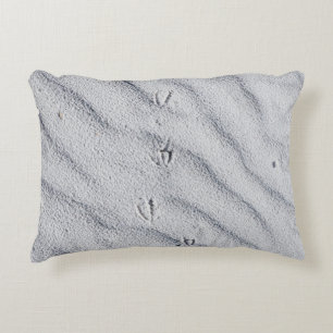 Top view of sand dunes decorative cushion
