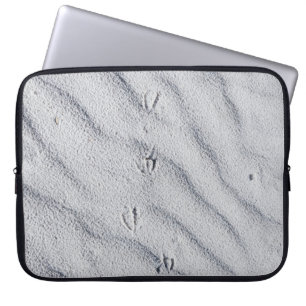 Top view of sand dunes laptop sleeve