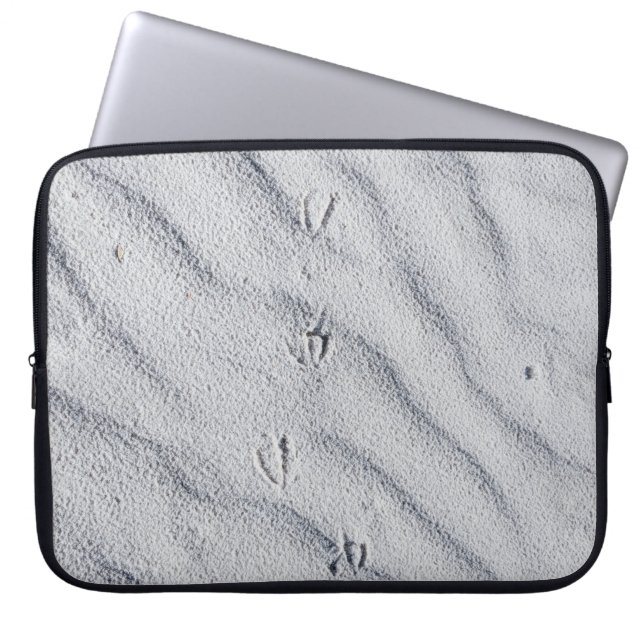 Top view of sand dunes laptop sleeve (Front)