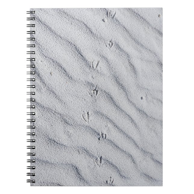 Top view of sand dunes notebook (Front)