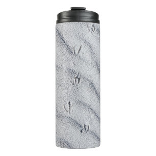 Top view of sand dunes thermal tumbler