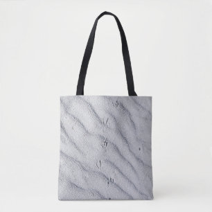 Top view of sand dunes tote bag