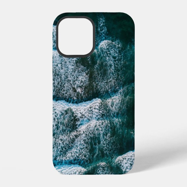 Top view photo of body of water iPhone case (Back)