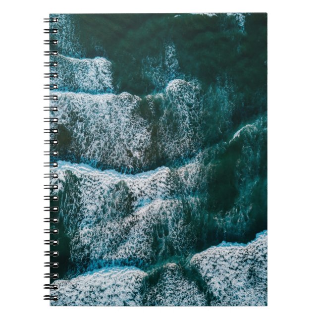 Top view photo of body of water notebook (Front)