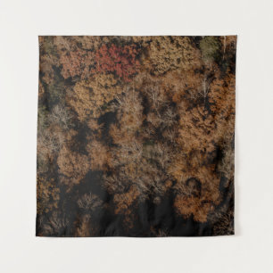 Top-view photography of tree tapestry