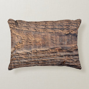 Top view texture of old wood. abstract,aged,antiqu decorative cushion