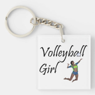 TOP Volleyball Girl Key Ring