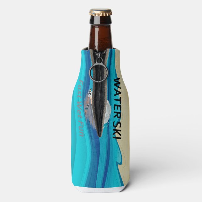 TOP Water Ski Bottle Cooler (Bottle Back)