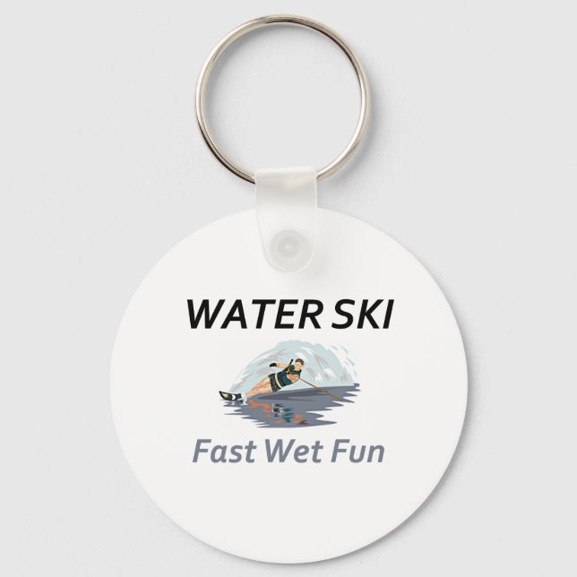 TOP Water Ski Key Ring (Front)