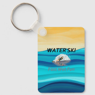 TOP Water Ski Keychain