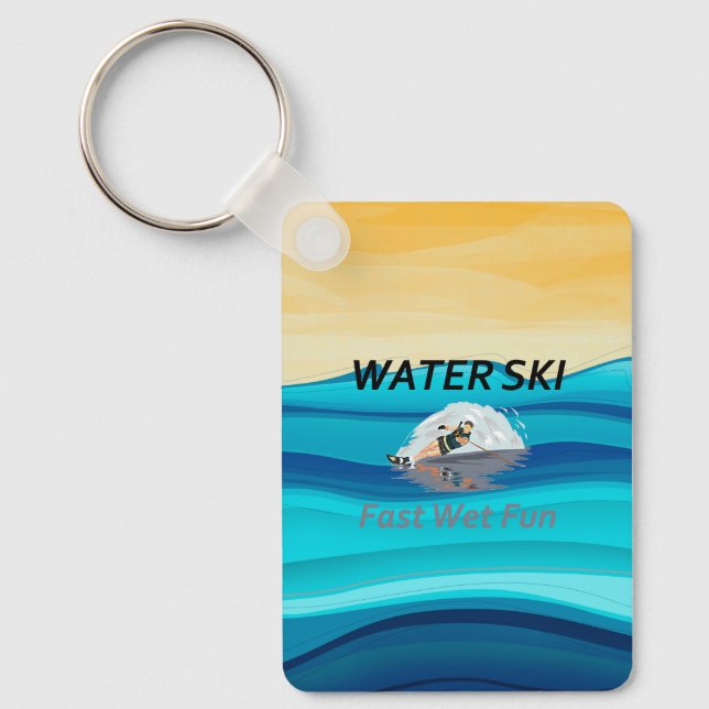 TOP Water Ski Keychain (Front)
