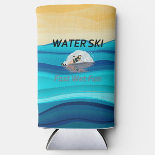 TOP Water Ski Seltzer Can Cooler