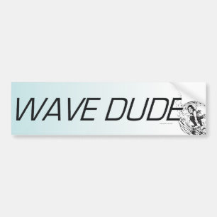 TOP Wave Dude Bumper Sticker