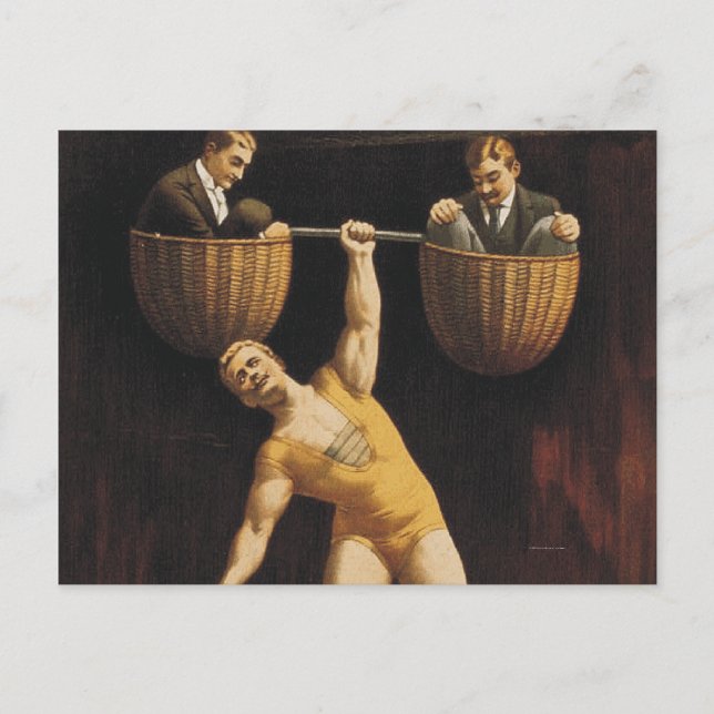 TOP Weightlifting Old School Postcard (Front)