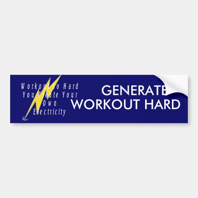 TOP Workout Electricity Bumper Sticker (Front)