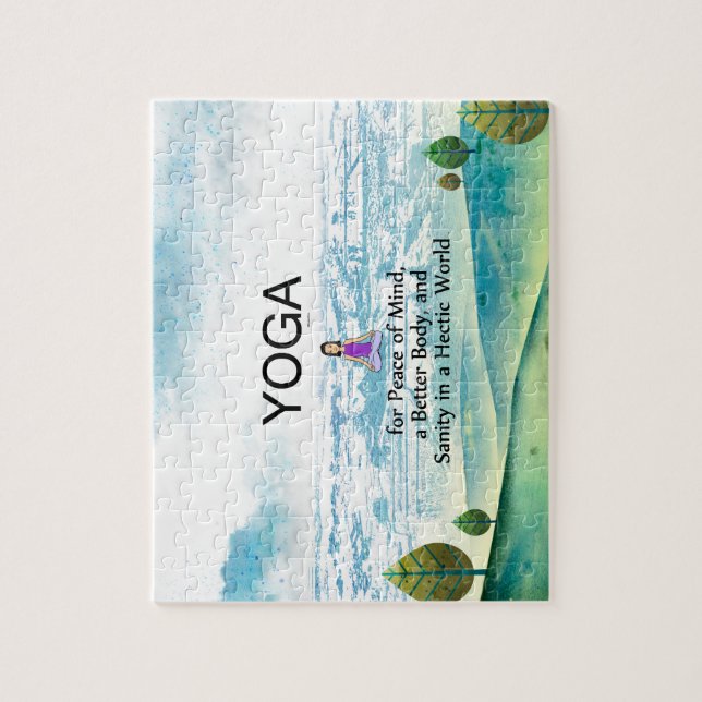 TOP Yoga Slogan Jigsaw Puzzle (Vertical)