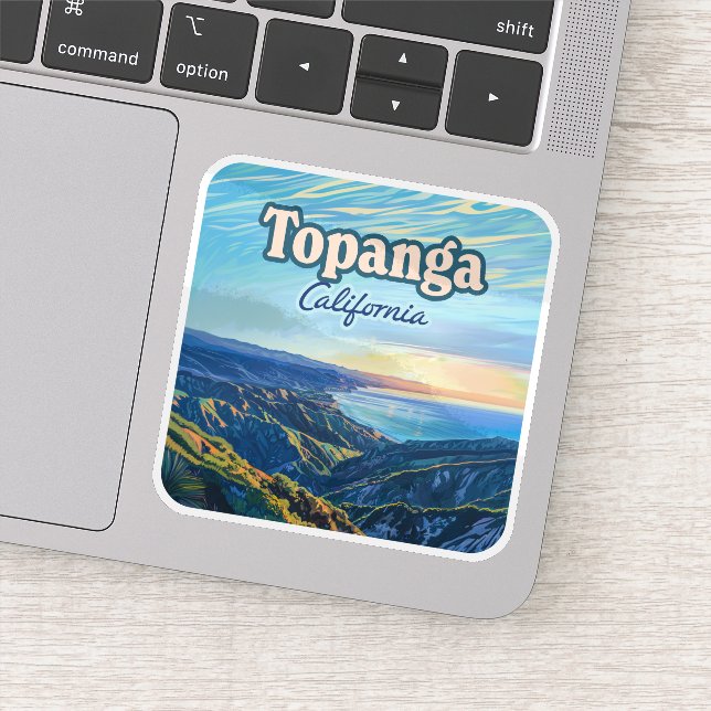 Topanga California Canyon Los Angeles Vintage (Detail)