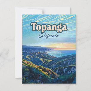 Topanga California Canyon Los Angeles Vintage Card