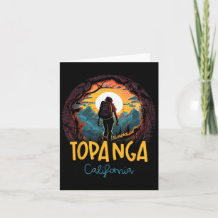 Topanga California Souvenir Hiking Card