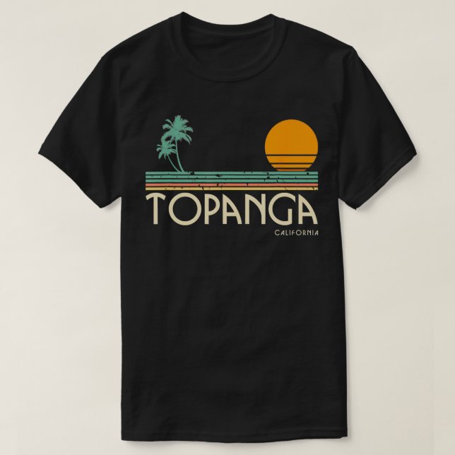 Topanga California  T-Shirt (Design Front)